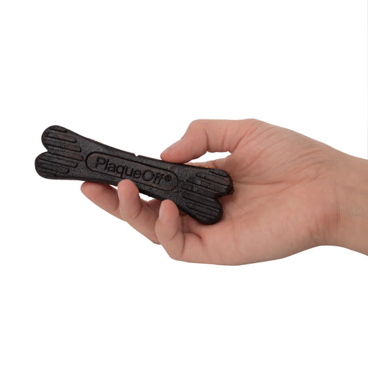 PlaqueOff hueso para perros 100% vegetal - 36 Grs. Elimina la placa, el sarro y el mal aliento.